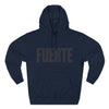 Navy Three-Panel Fleece Hoodie